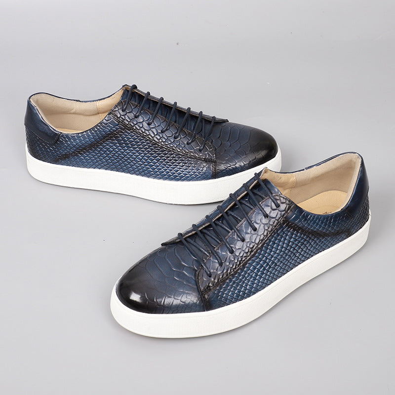 Alara | Casual Leather Sneakers Embossed Finish 6