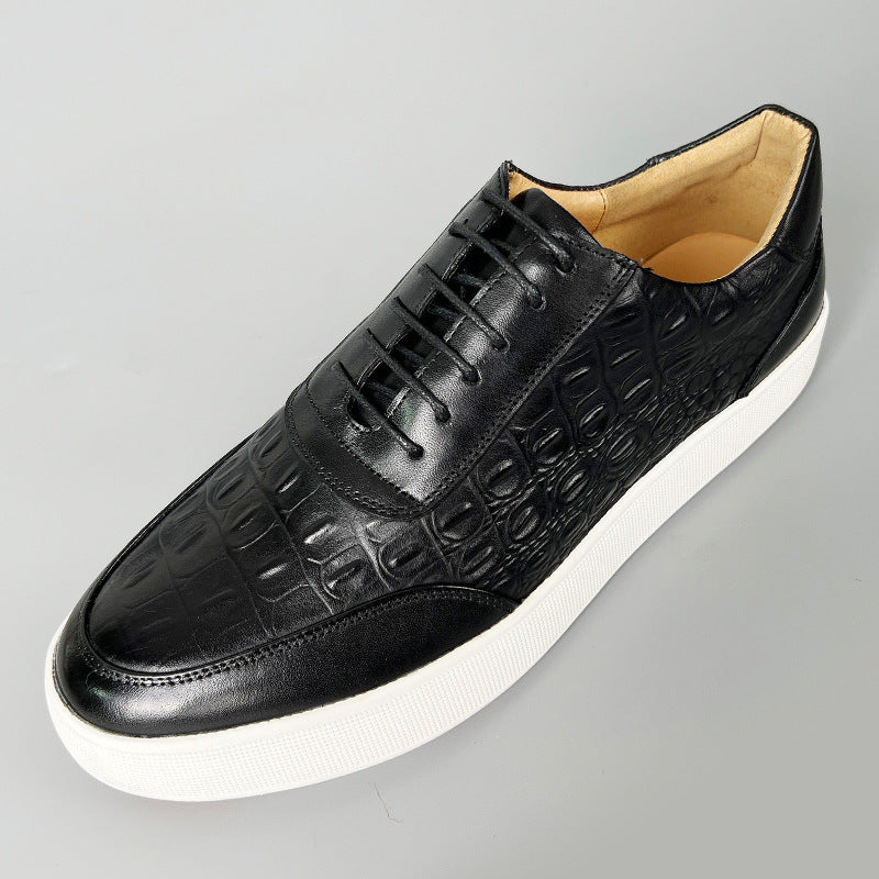 Bello | Casual Leather Sneakers with Embossed Design 7
