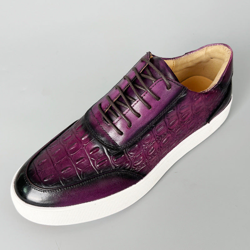 Bello | Casual Leather Sneakers with Embossed Design 8