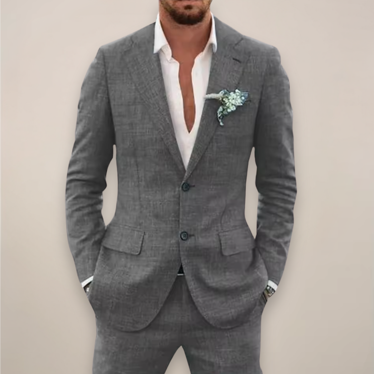 Breeza | Spring Notch Lapel Suit Set 0