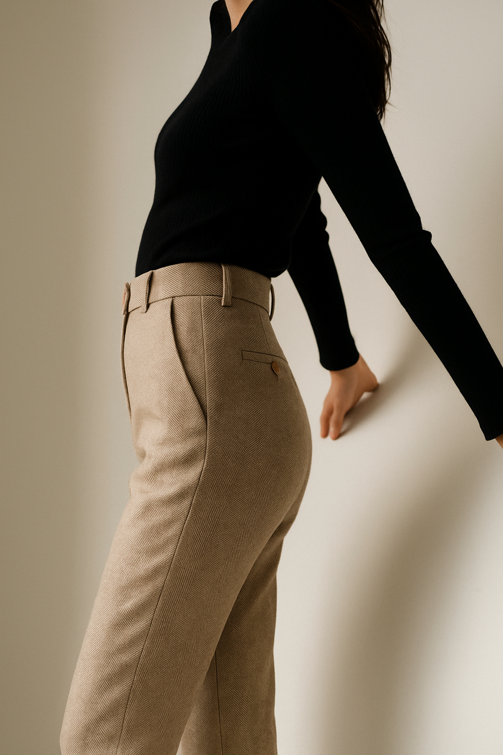 Cavina | Tailored Wool Ankle-Length Womens Pants 7