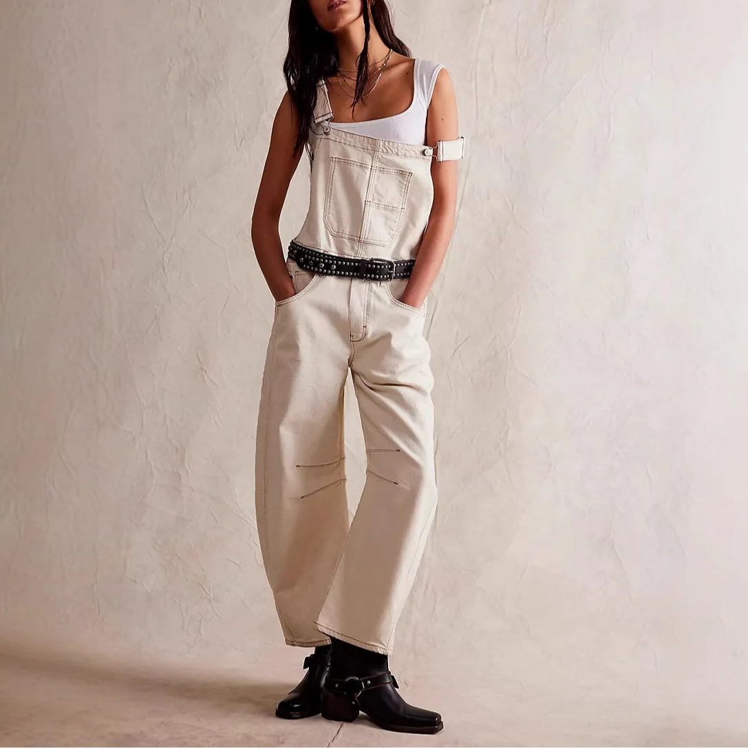 Cavina | Wide Leg Denim Overalls for Women 3