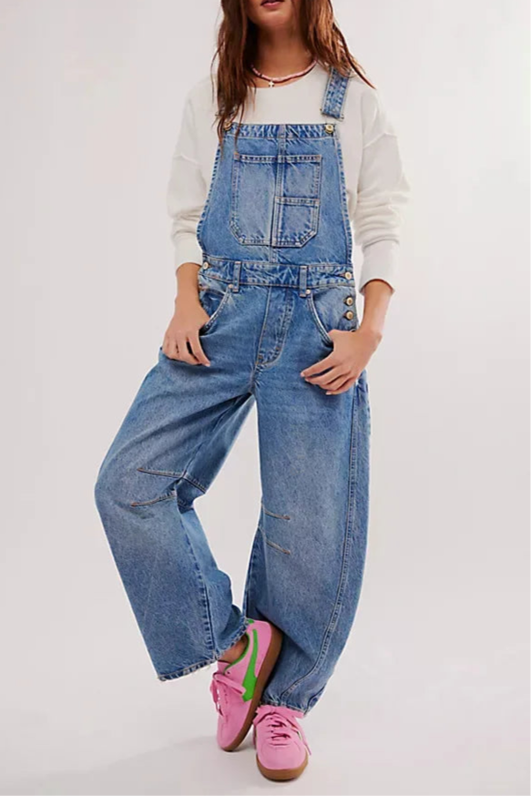 Cavina | Wide Leg Denim Overalls for Women 5