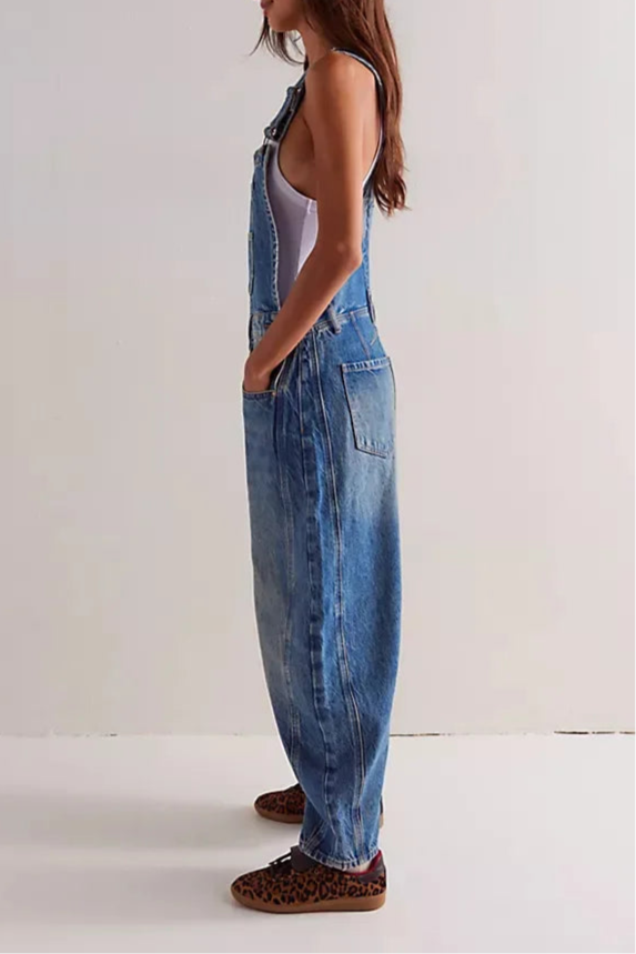 Cavina | Wide Leg Denim Overalls for Women 6