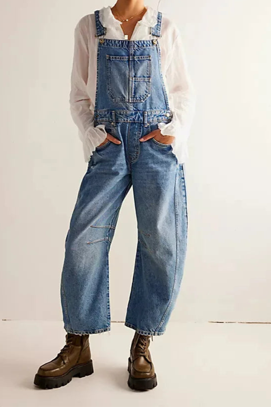 Cavina | Wide Leg Denim Overalls for Women 7
