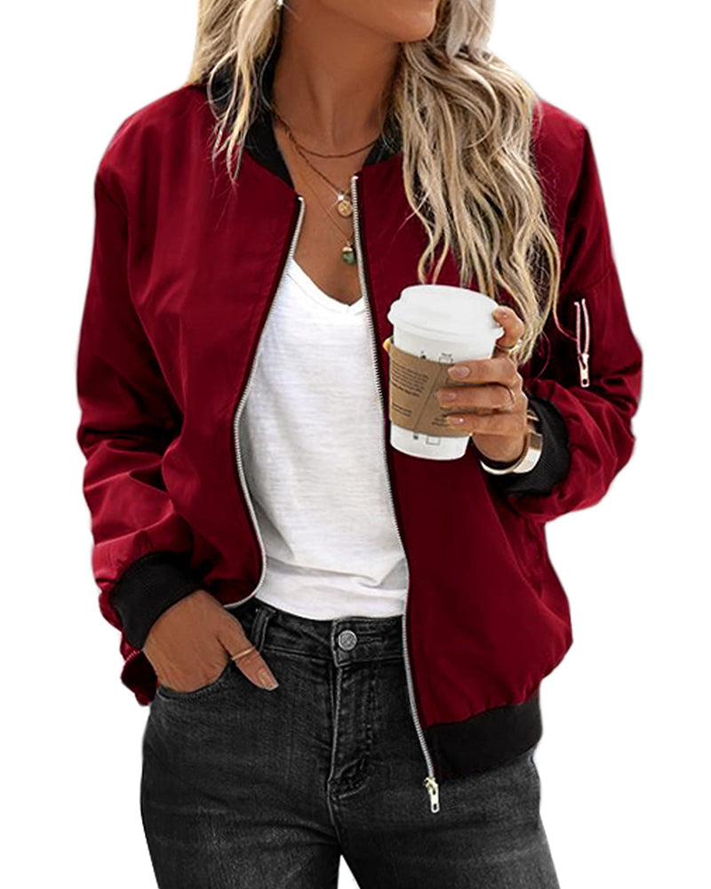 Classic Bomber Jacket for Women | Rachel