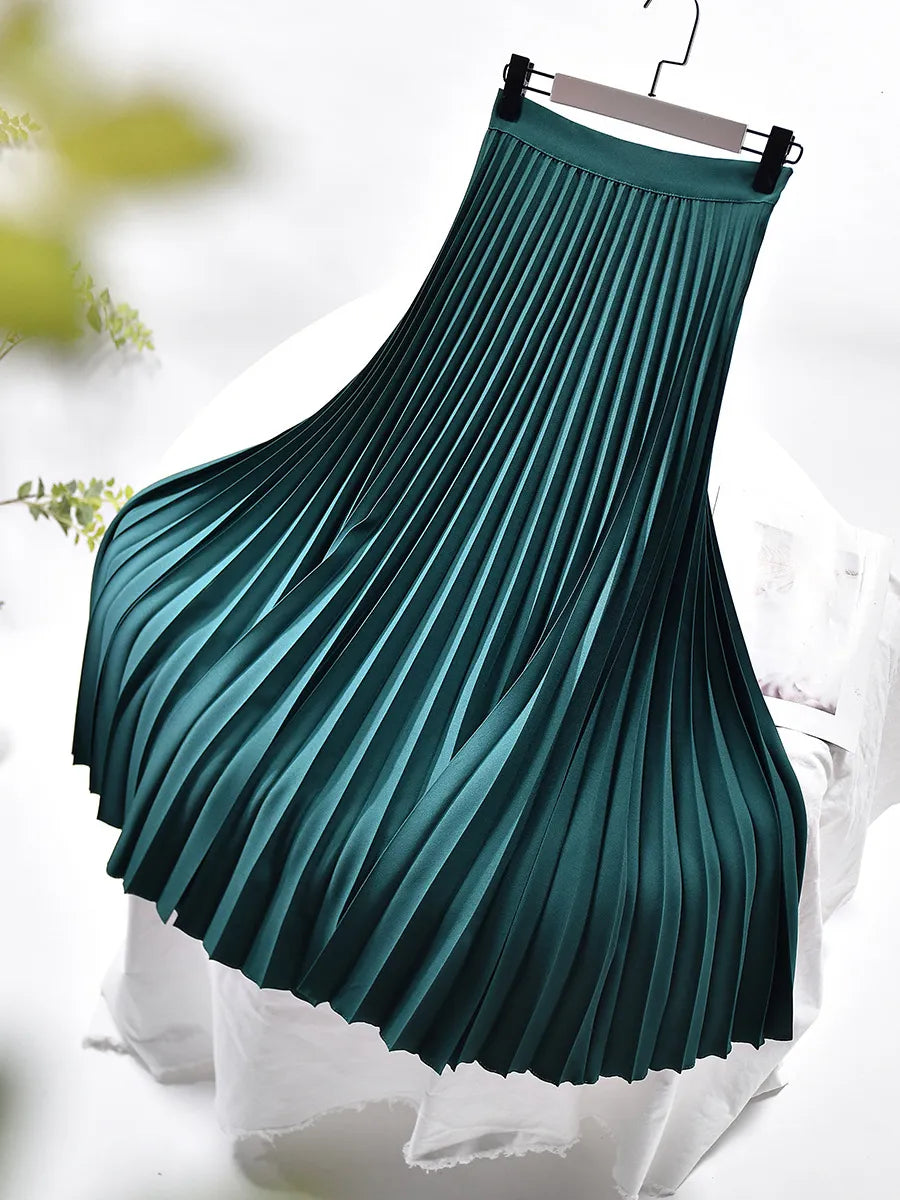 Clea | Pleated Maxi Skirt for Women in Spring Design 4