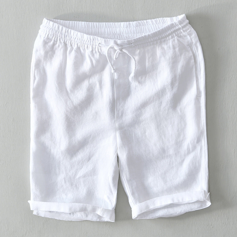 Dandy | Relaxed Fit Drawstring Linen Shorts 0