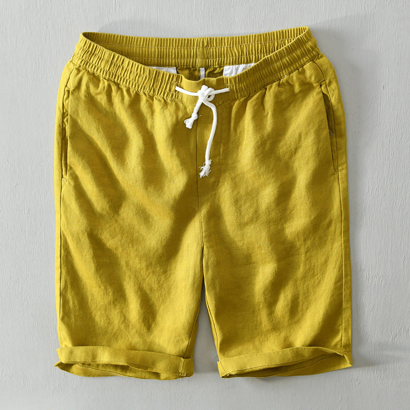 Dandy | Relaxed Fit Drawstring Linen Shorts 3