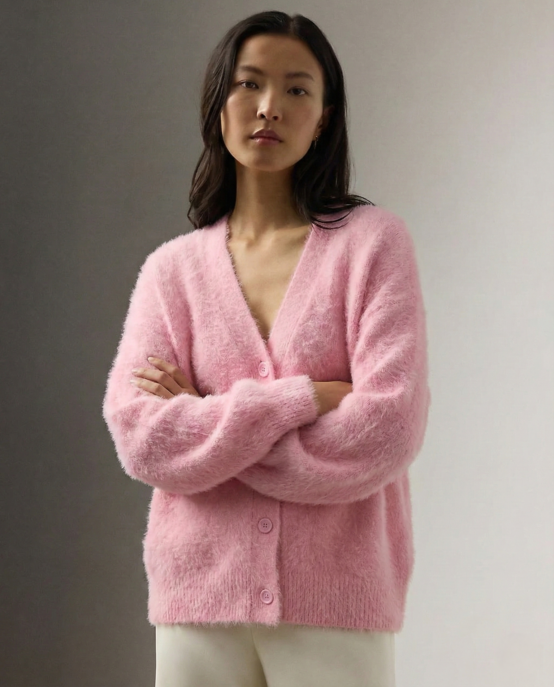 Elara | Oversized Cotton Blend Cardigan 5