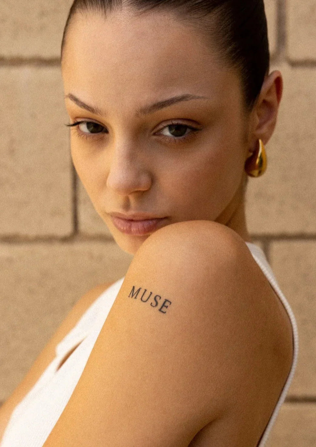 Elara | Polished Stainless Steel Teardrop Earrings 3