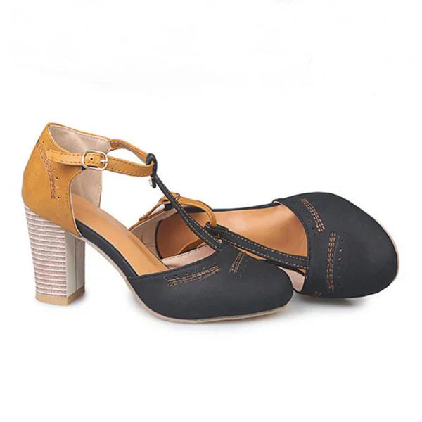 Elda | Spring Chunky Heel Mary Janes 2