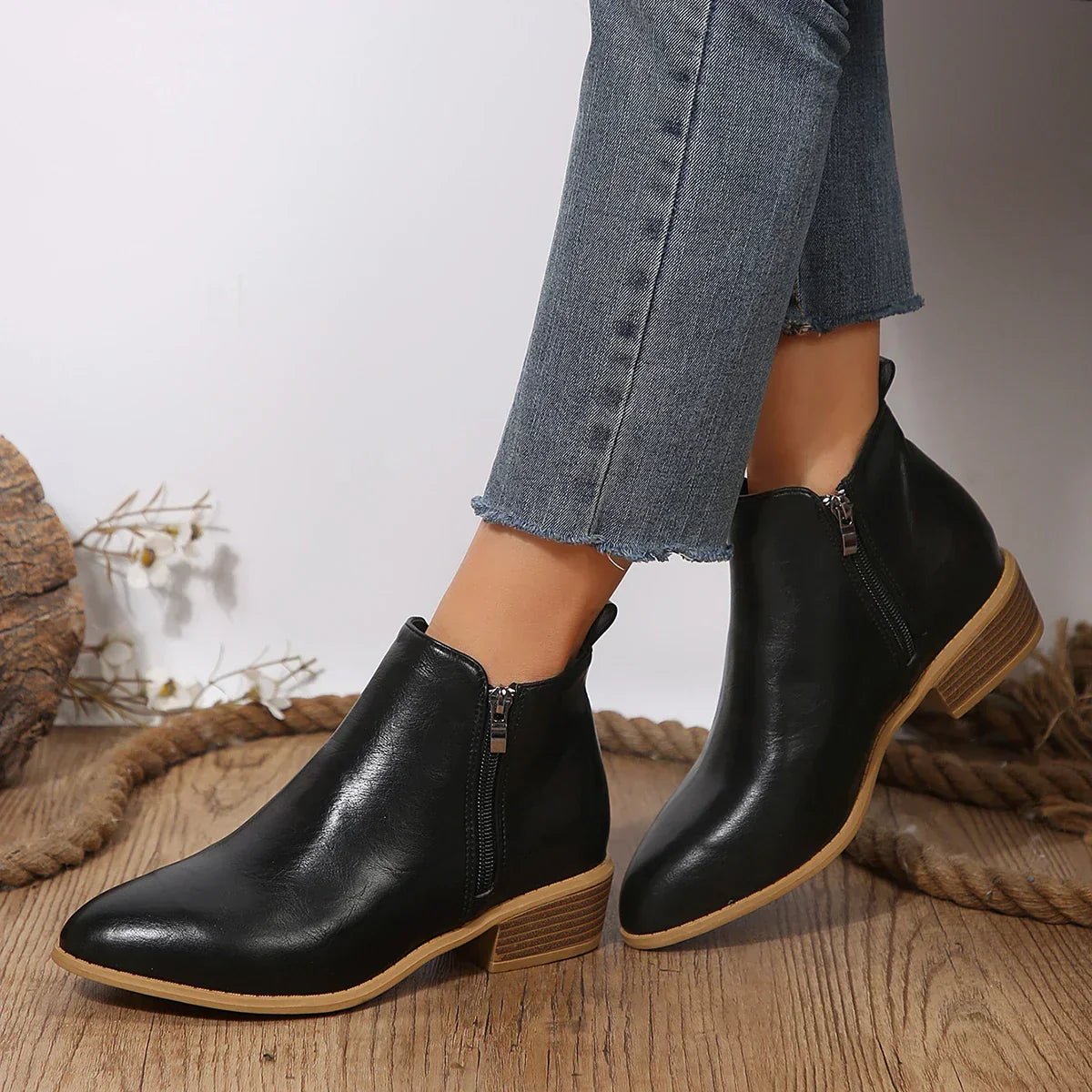 Elysia | Casual Side-Zip Ankle Boots 3