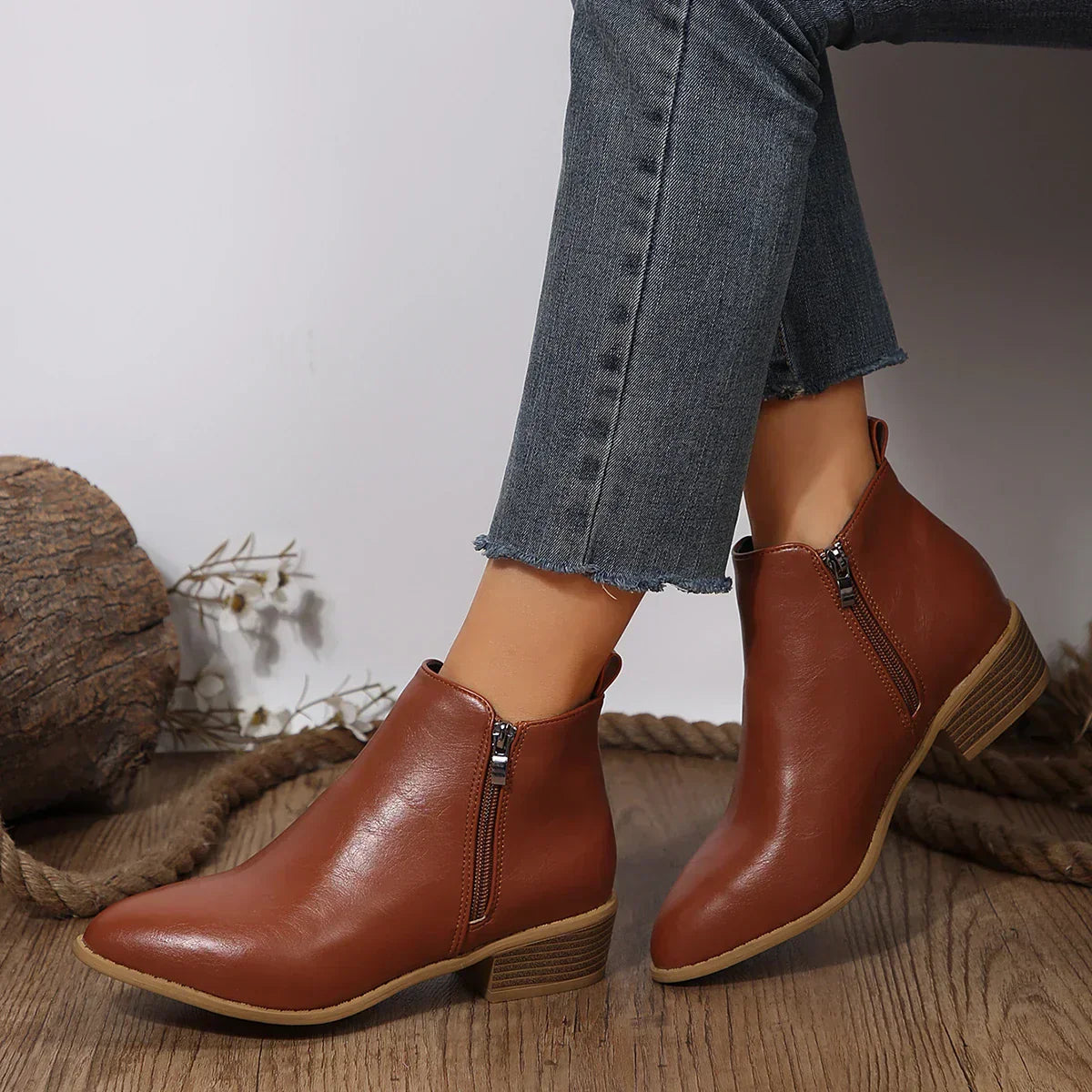 Elysia | Casual Side-Zip Ankle Boots 5