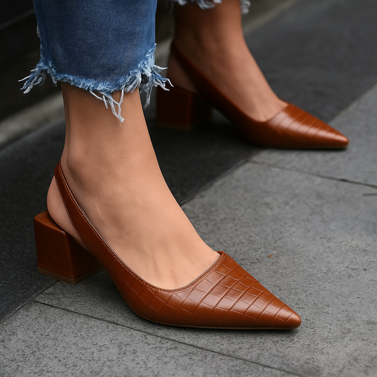 Haven | Pointed Toe Block Heel Shoes 1