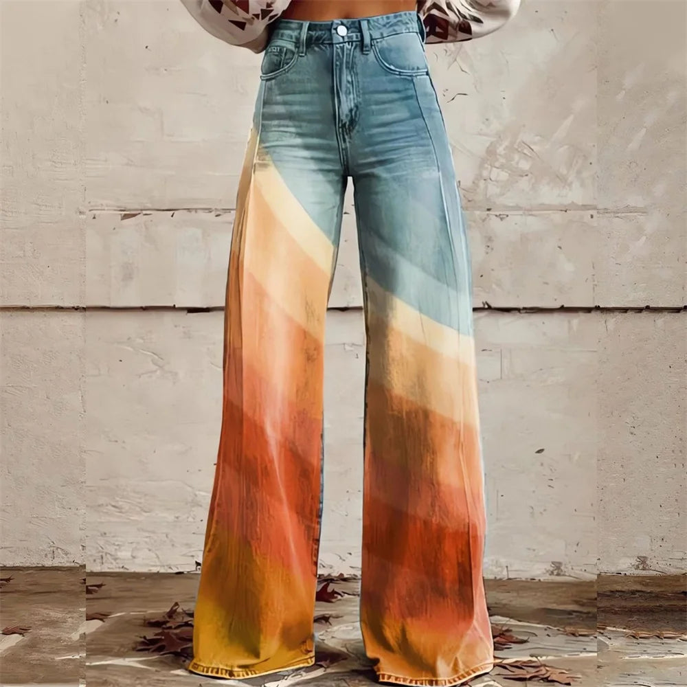 High-Waisted Flared Pants For Women | Lirena 2