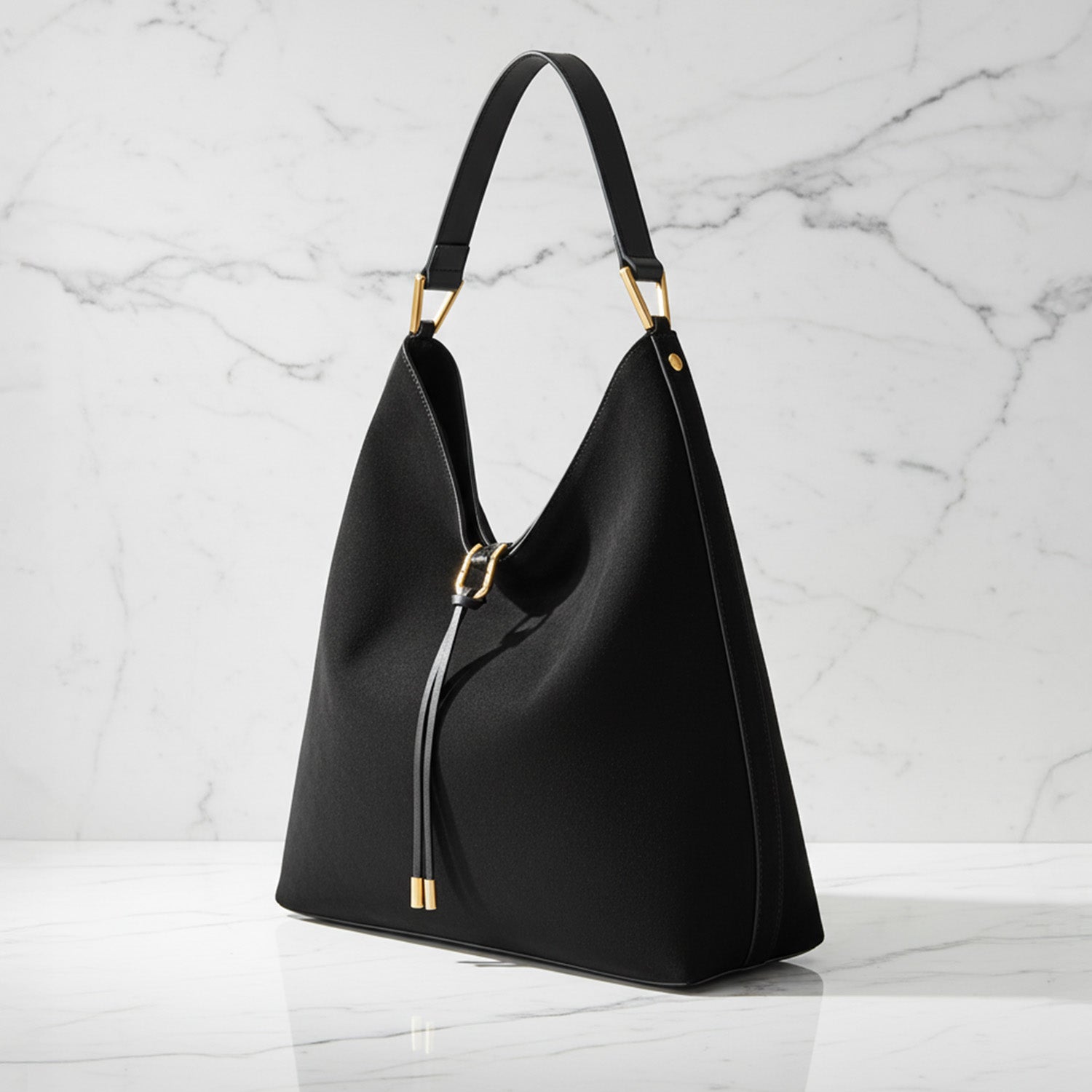 Ivara | Slouchy Drawstring Hobo Bag 7