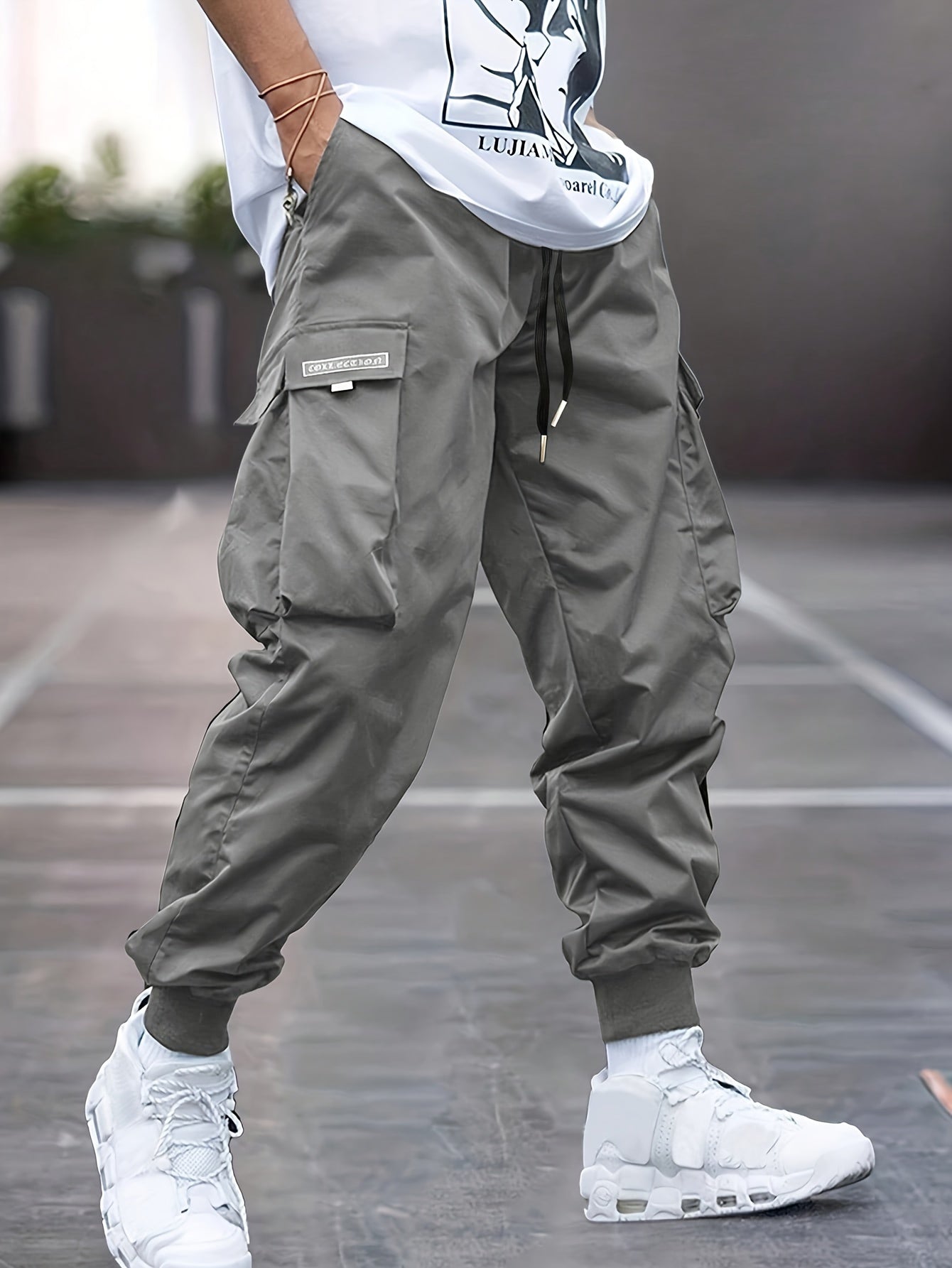 Jovian | Drawstring Cargo Jogger Pants 1