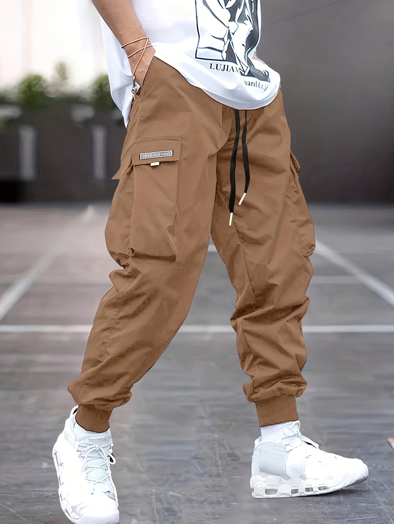 Jovian | Drawstring Cargo Jogger Pants 3