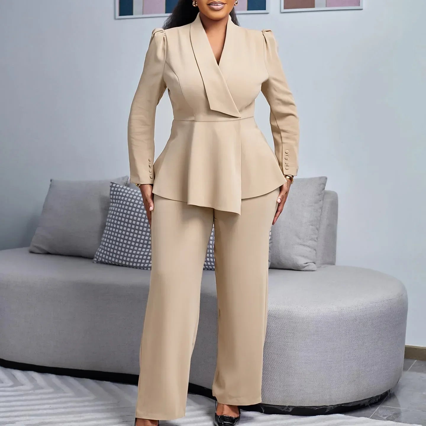 Kylie | Chic Formal Suit Set with Tailored Long Blazer for Women 0