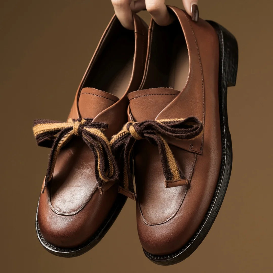 Laceti | Classic Leather Two-Tone Loafers 0