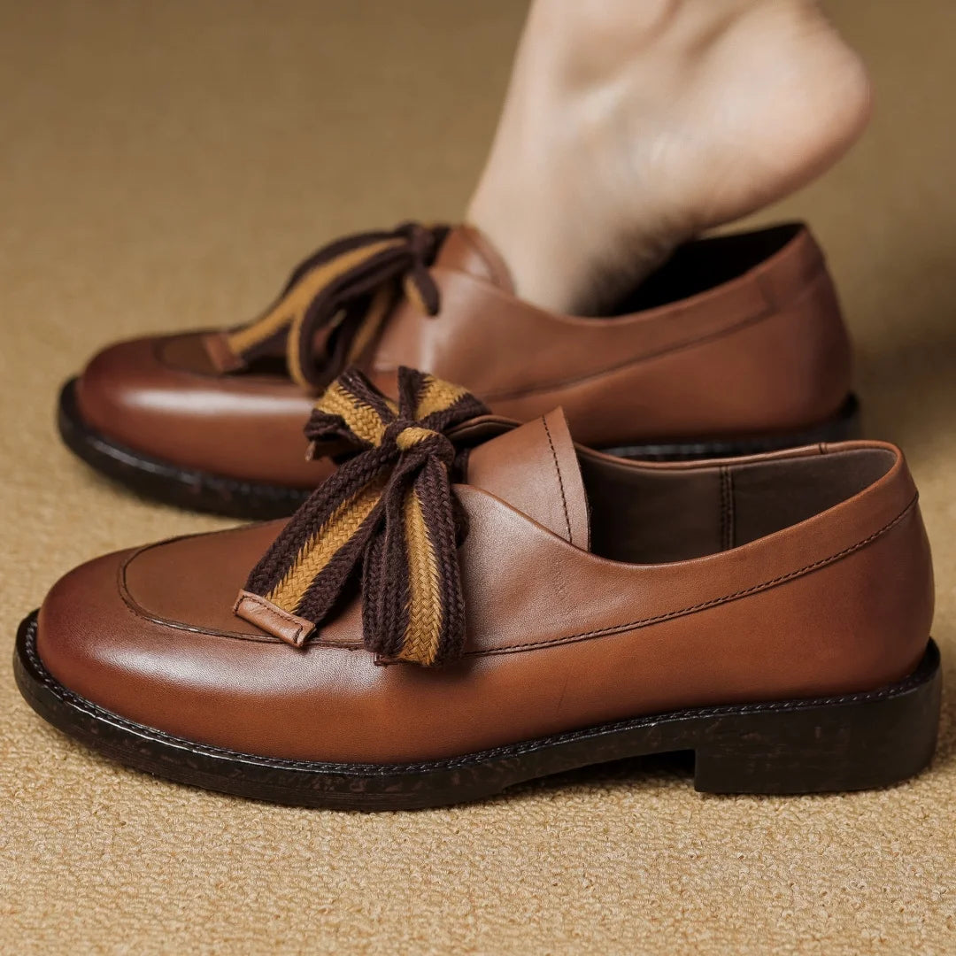 Laceti | Classic Leather Two-Tone Loafers 5