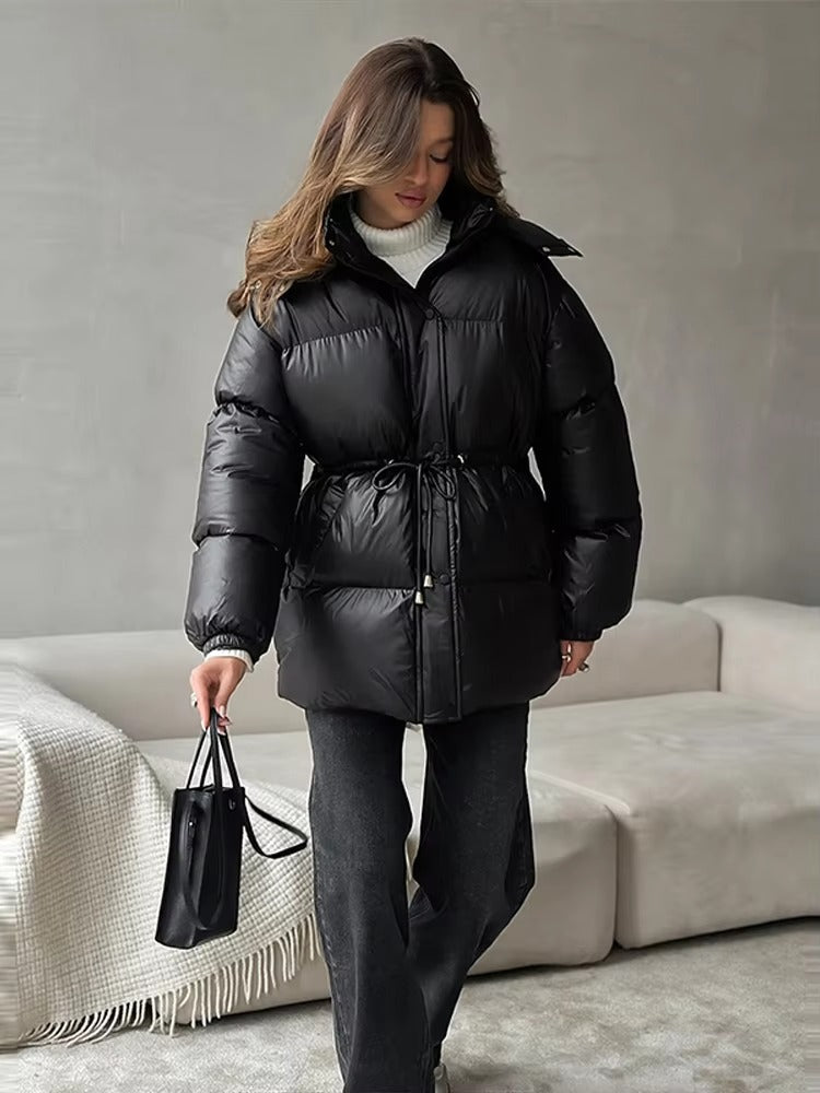 Lunara | Hooded Long Puffer Coat 0