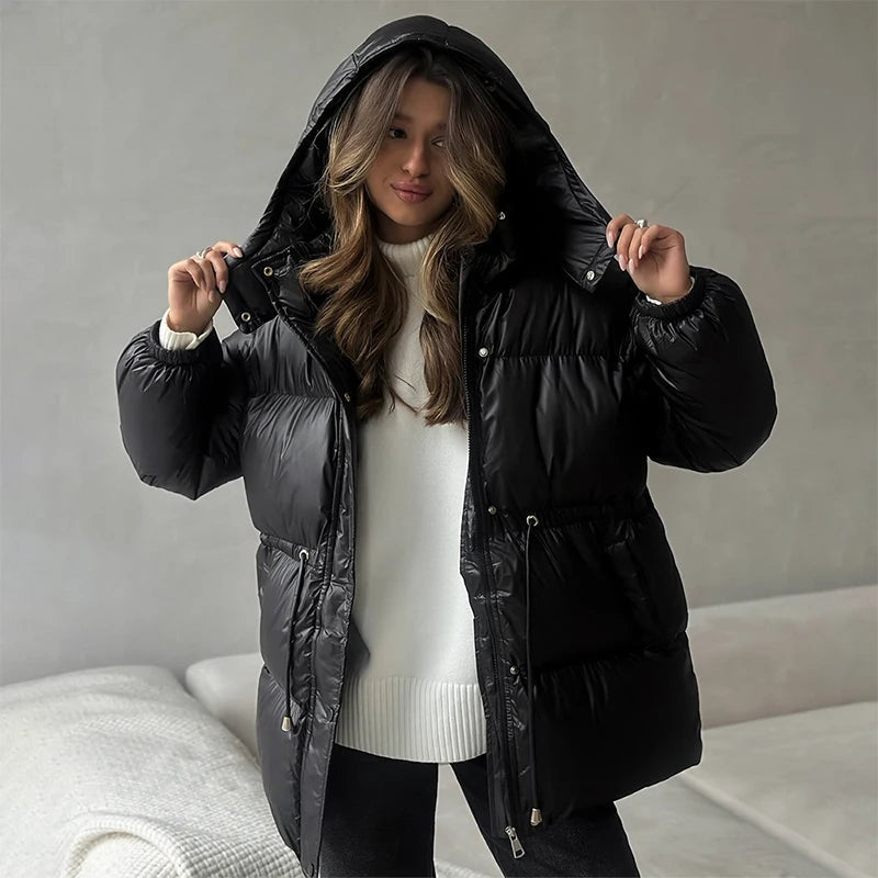 Lunara | Hooded Long Puffer Coat 1
