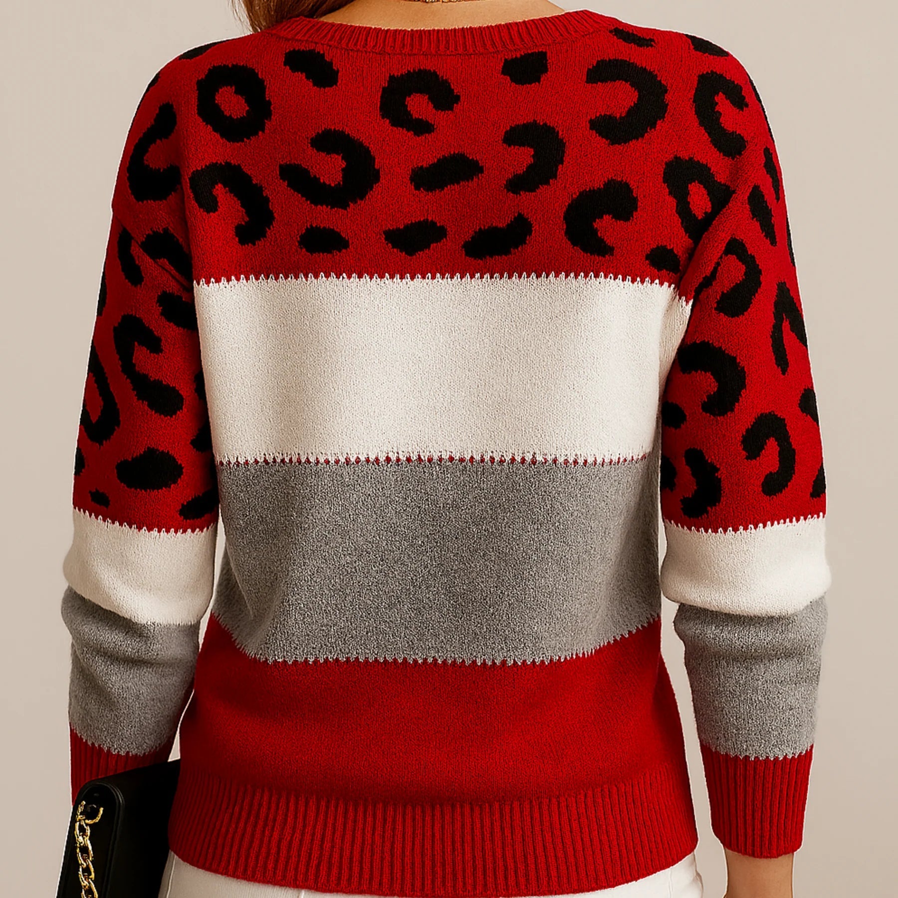 Lunara | Leopard Print Relaxed Sweater 7