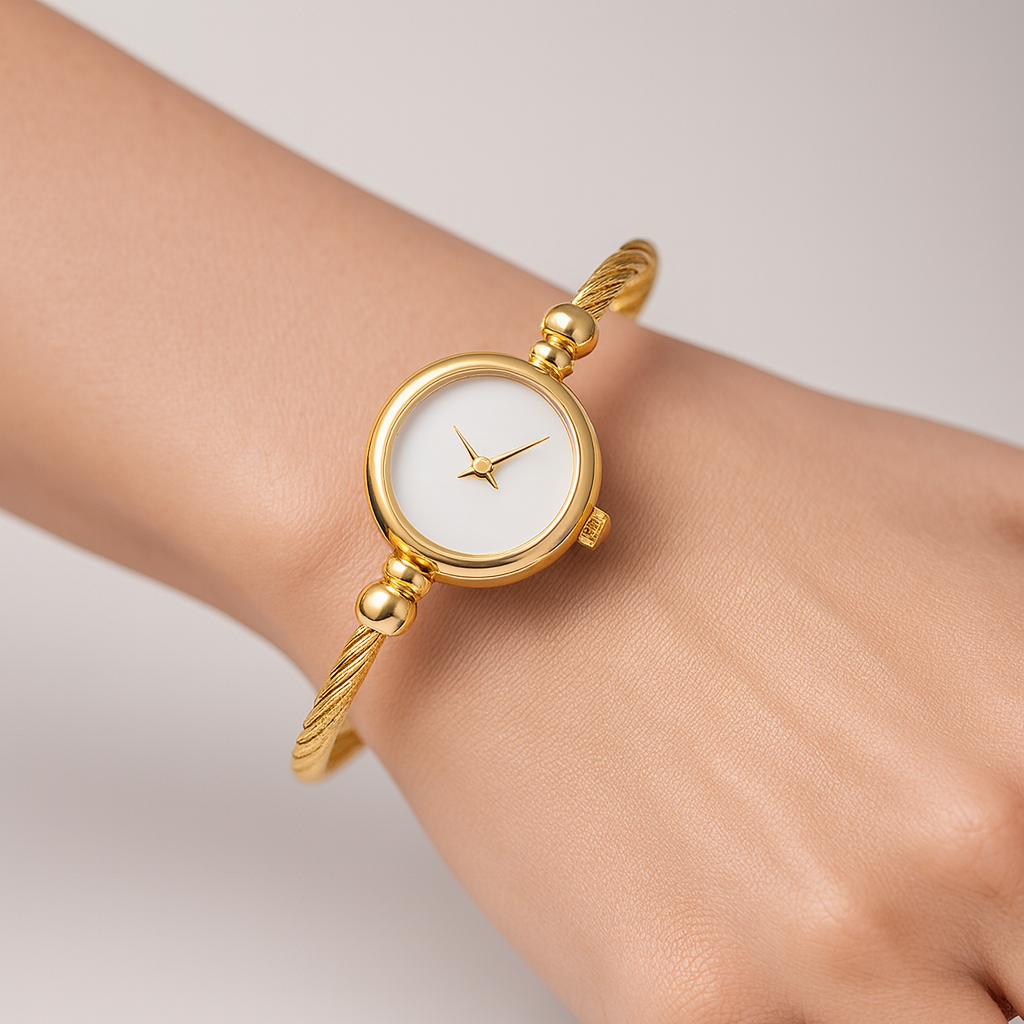 Lunara | Open Bangle Quartz Watch 1