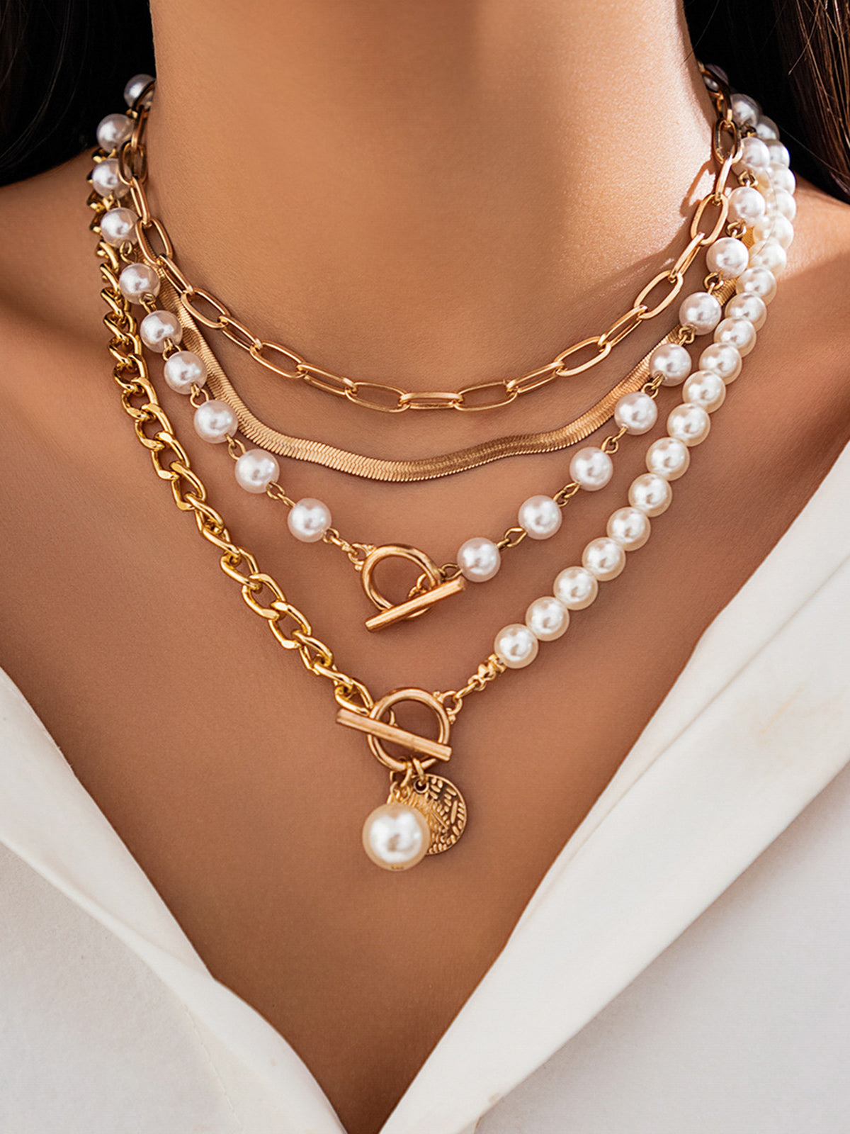 Lunara | Pearl Layered Necklace 0