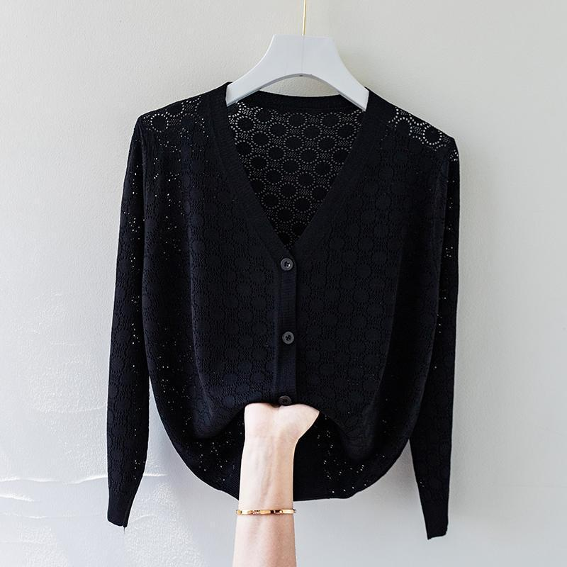 Lunara | Silk Knit Cardigan Sweater 5