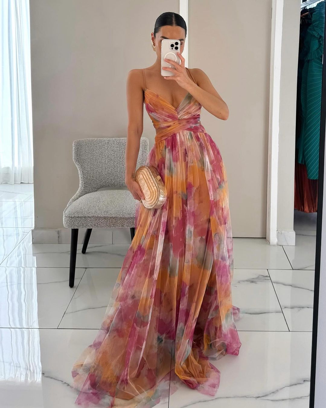 Mavina | Floral Maxi Summer Dress 1