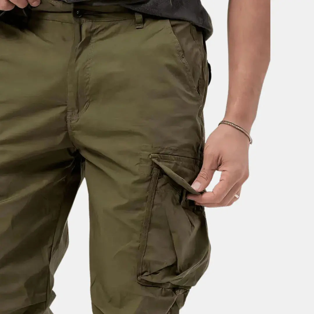 Melo | Cotton Cargo Joggers With Pockets 4
