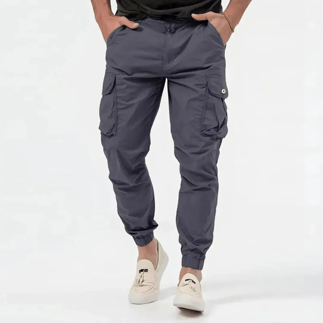 Melo | Cotton Cargo Joggers With Pockets 7