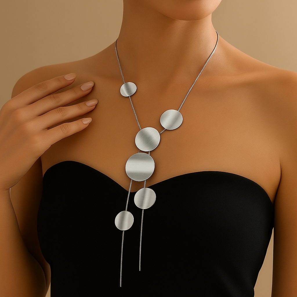 Orbit Necklace Sculptural Design For Women | Liora 2