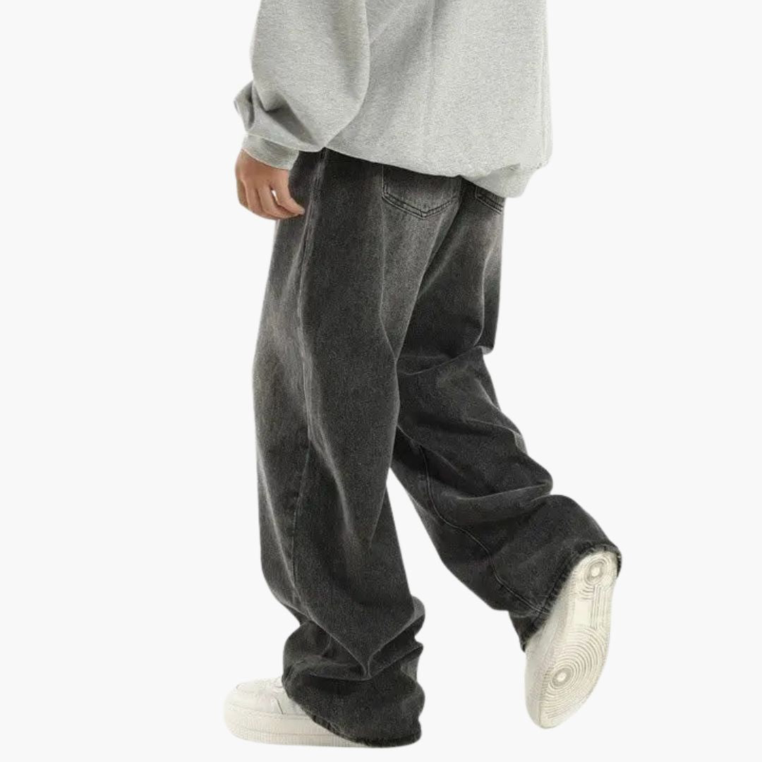 Osmar | Wide Leg Vintage Black Jeans 3