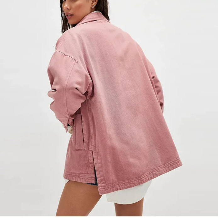 Oversized Denim Jacket For Women | Jastin 4