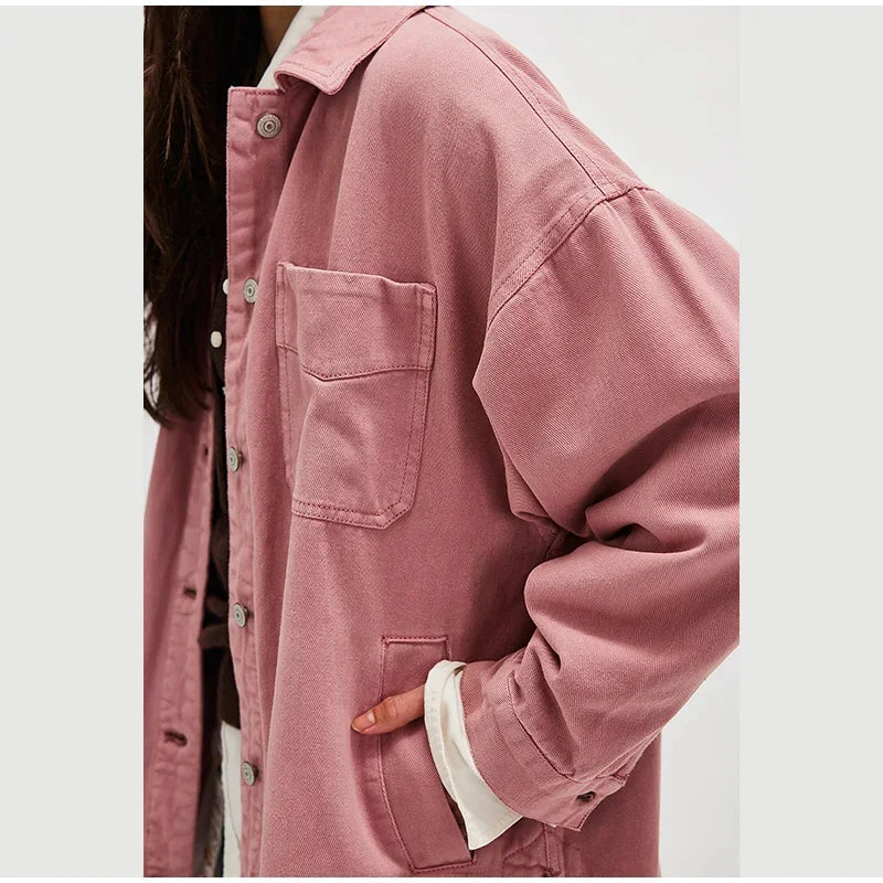 Oversized Denim Jacket For Women | Jastin 5