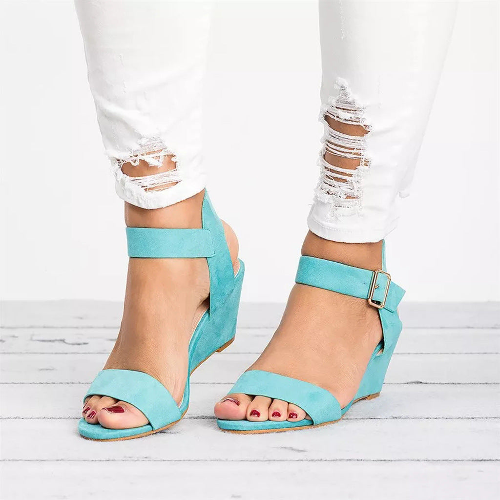 Sandy | Spring Ankle Strap Wedge Sandals for Women 3