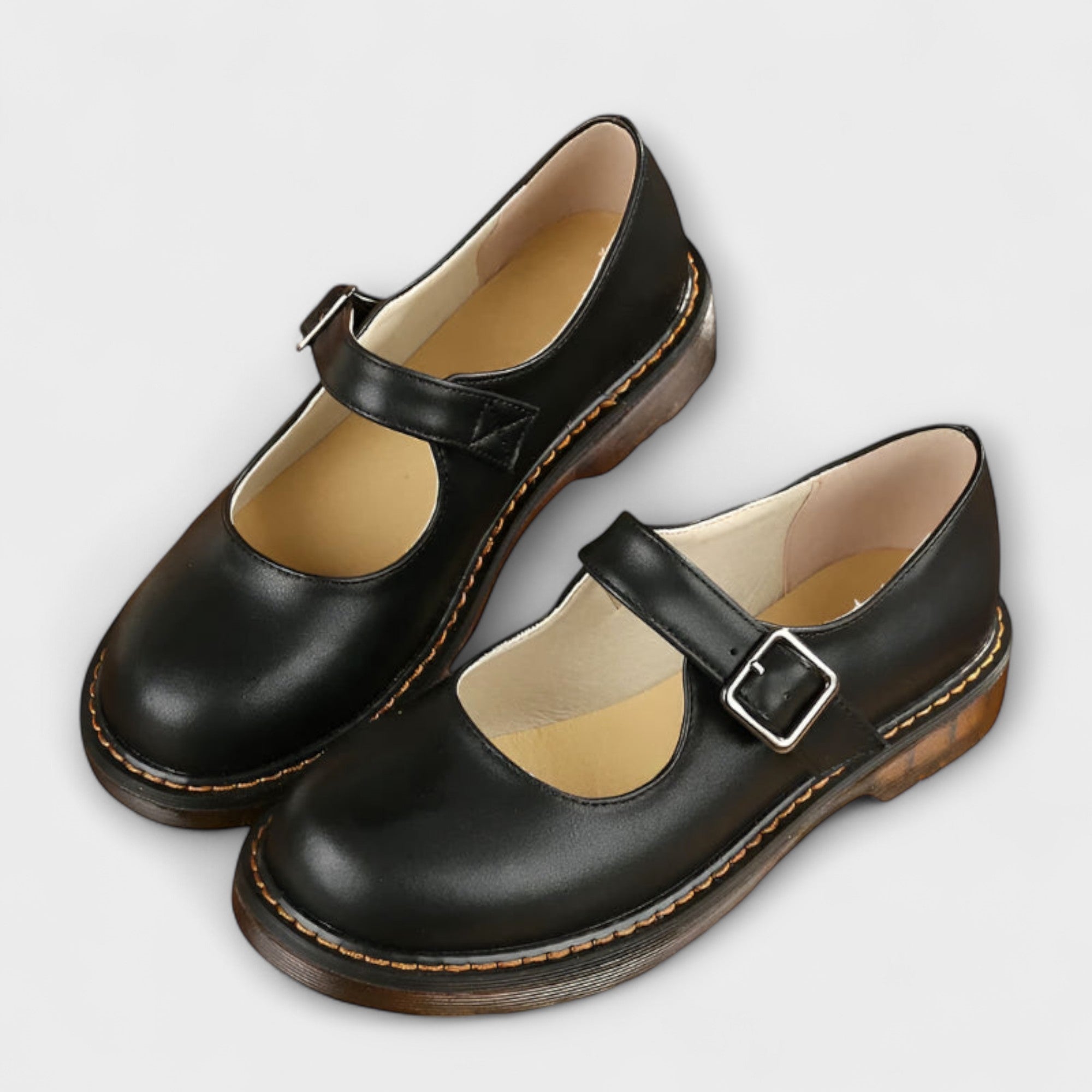 Trelina | Classic Black Mary Jane Shoes 1