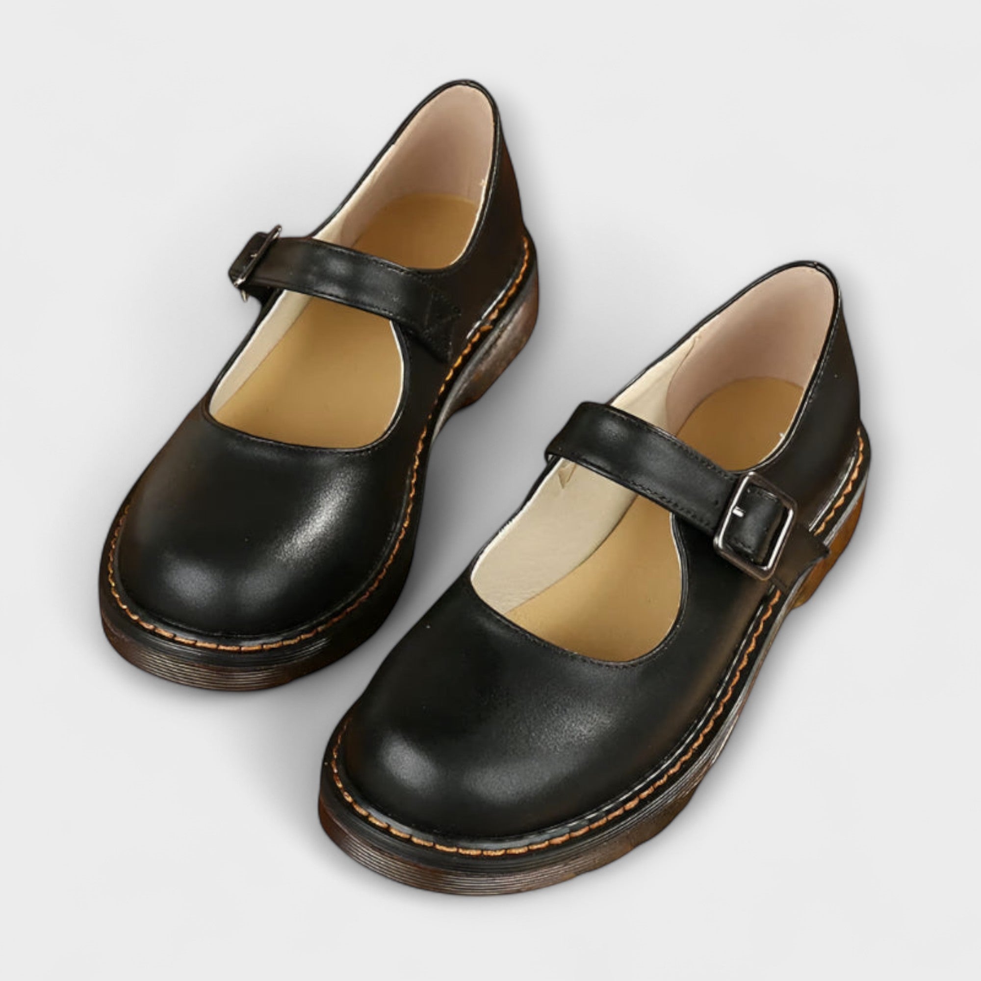 Trelina | Classic Black Mary Jane Shoes 2