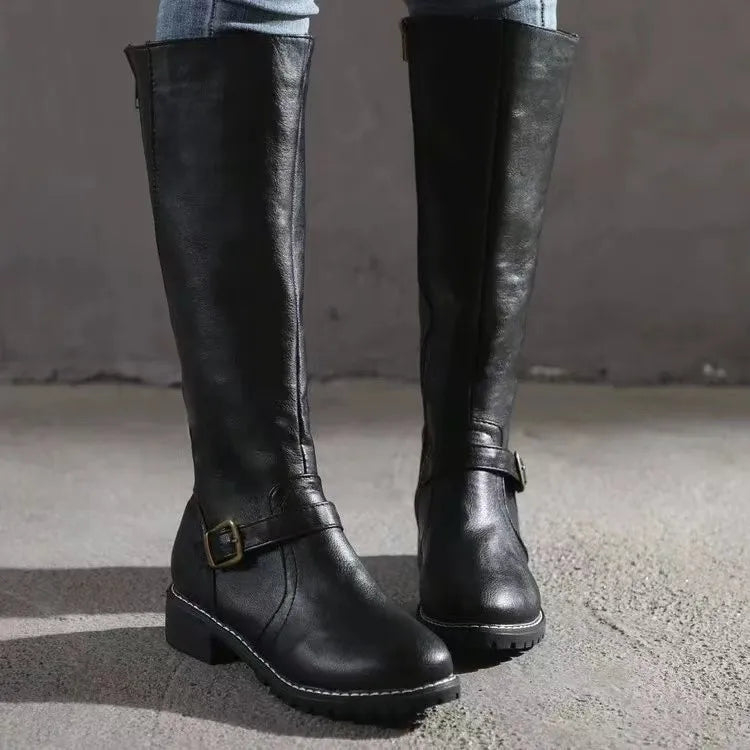 Virelle | Leather Tall Black Boots 6