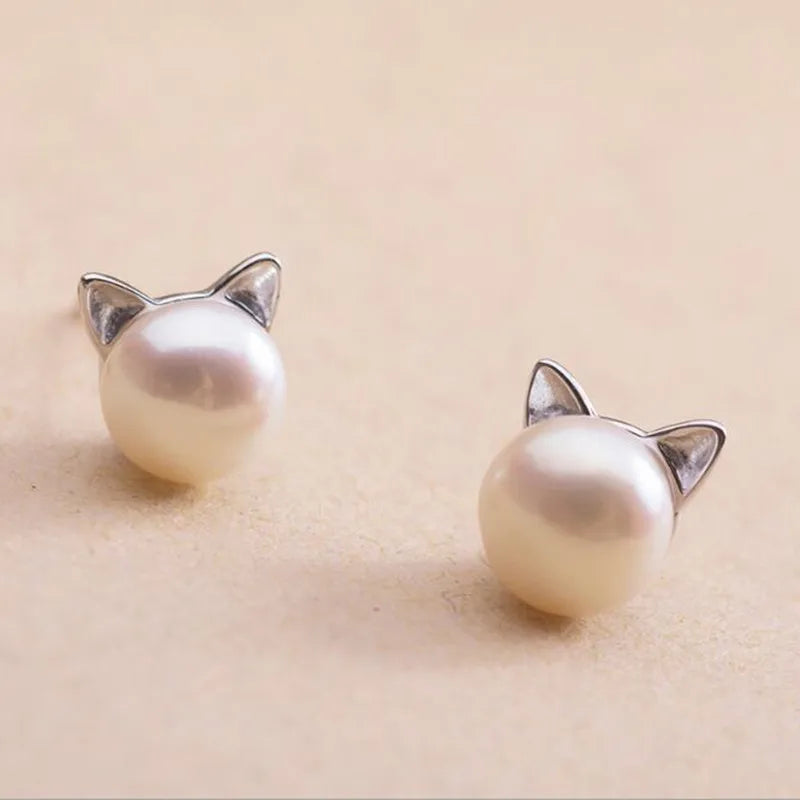 Virelle | Sterling Silver Pearl Earrings 1