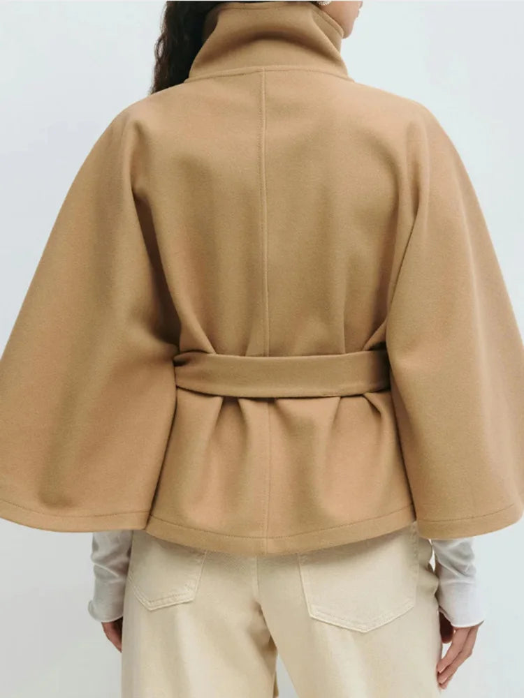 Wool-Blend Cape Coat For Women | Jorina 5