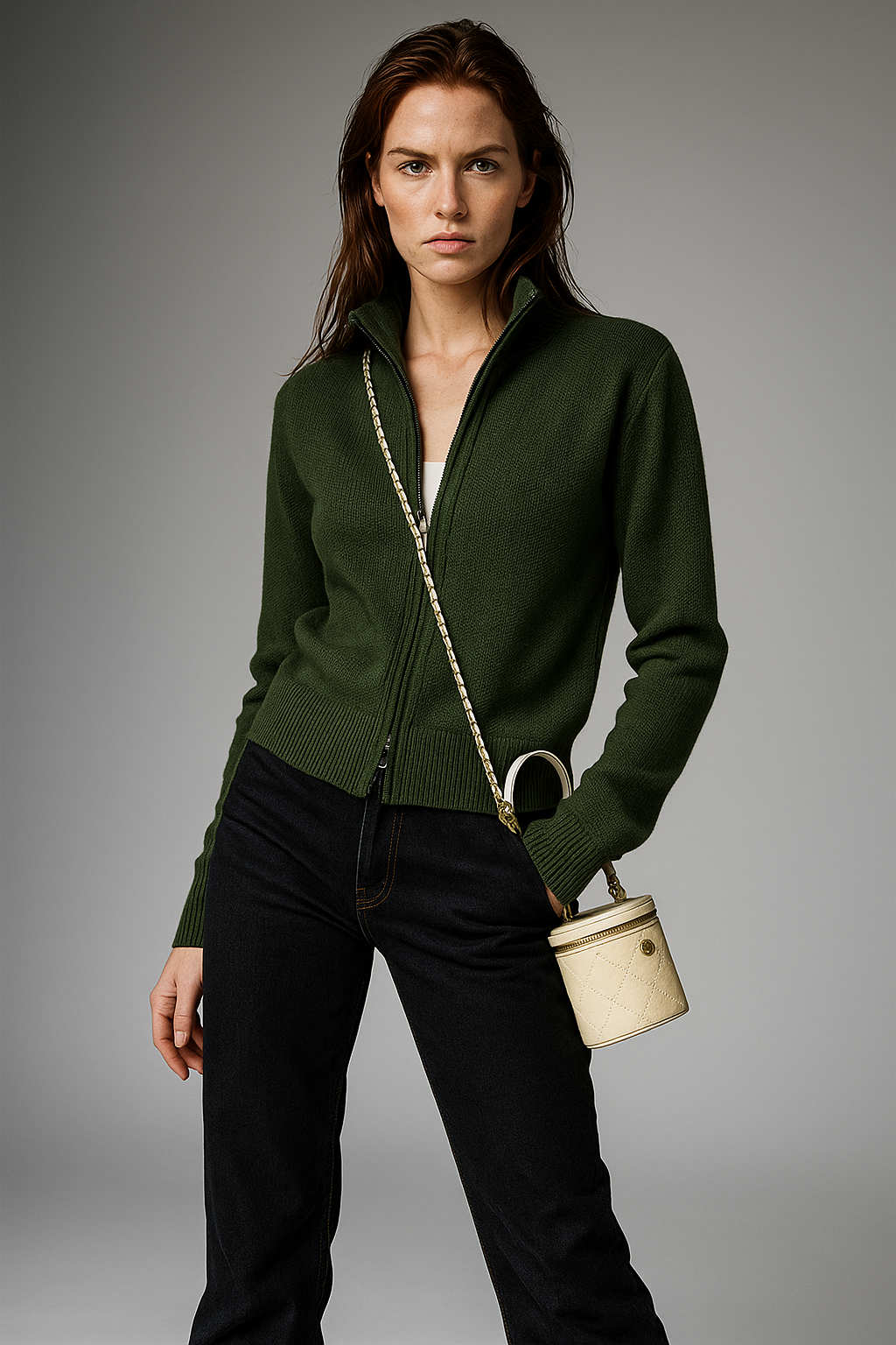 Zelara | Merino Wool Zip Cardigan 10