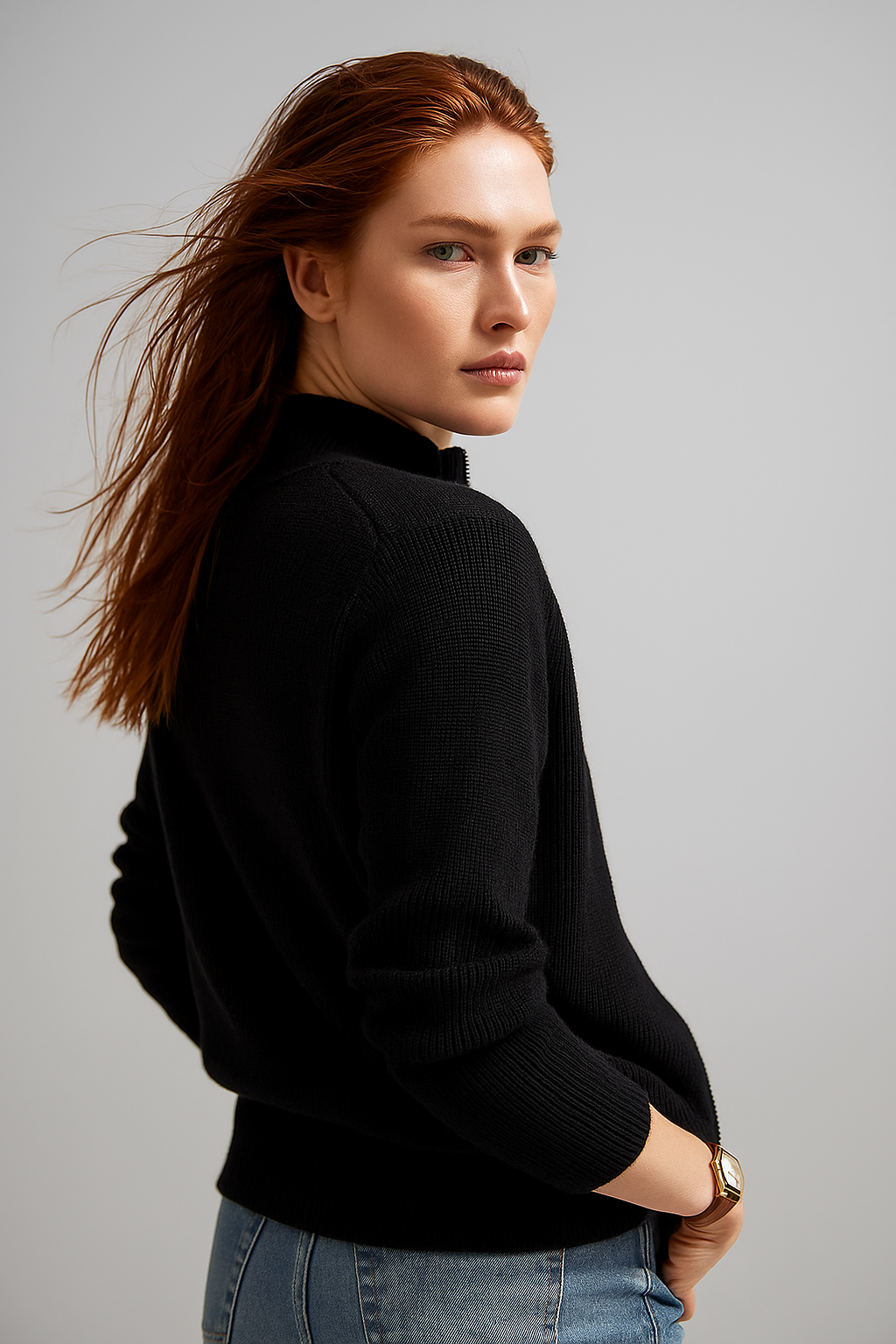 Zelara | Merino Wool Zip Cardigan 3