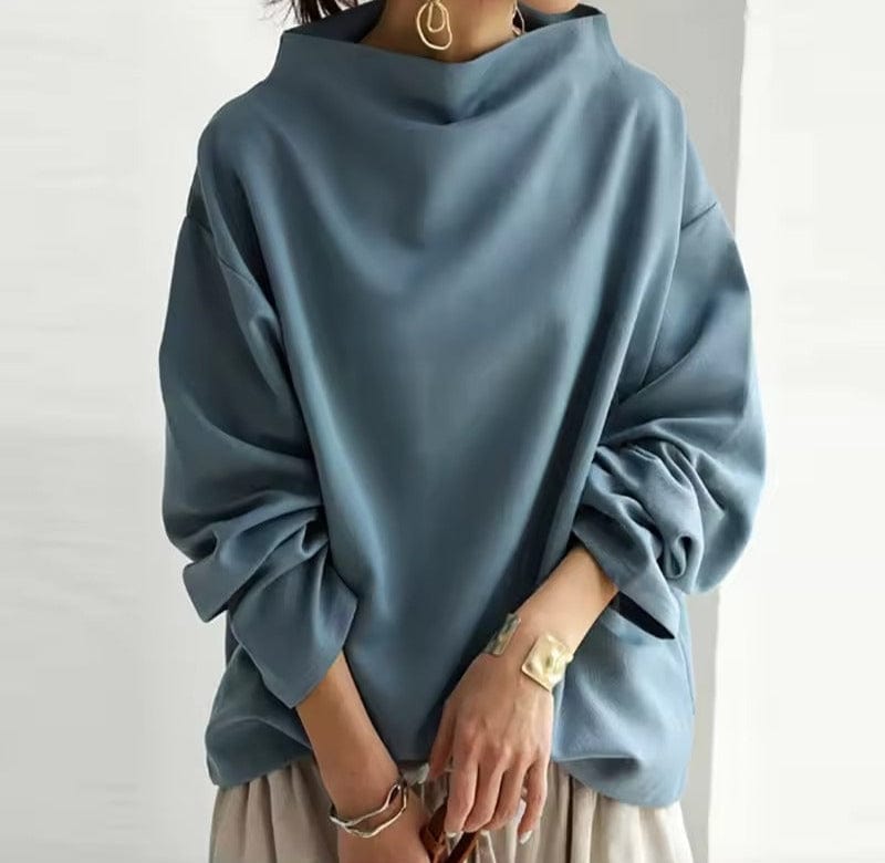 Zelari | High-Neck Soft Knit Top 2