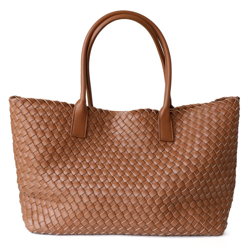 Zelari | Woven Leather Tote Bag 1
