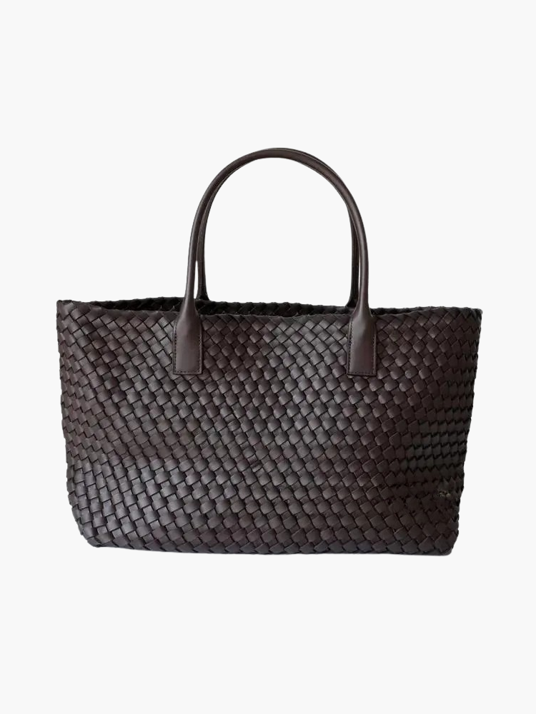 Zelari | Woven Leather Tote Bag 2